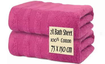 High-Quality 500 GSM Bath Towels in White